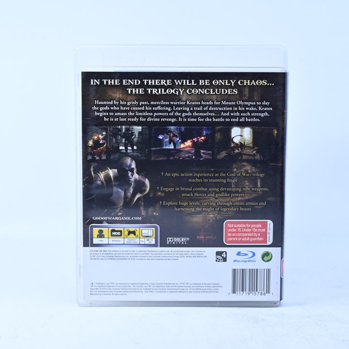 God of War III - Sony Playstation 3 / PS3 Game + Manual - MINT DISC!