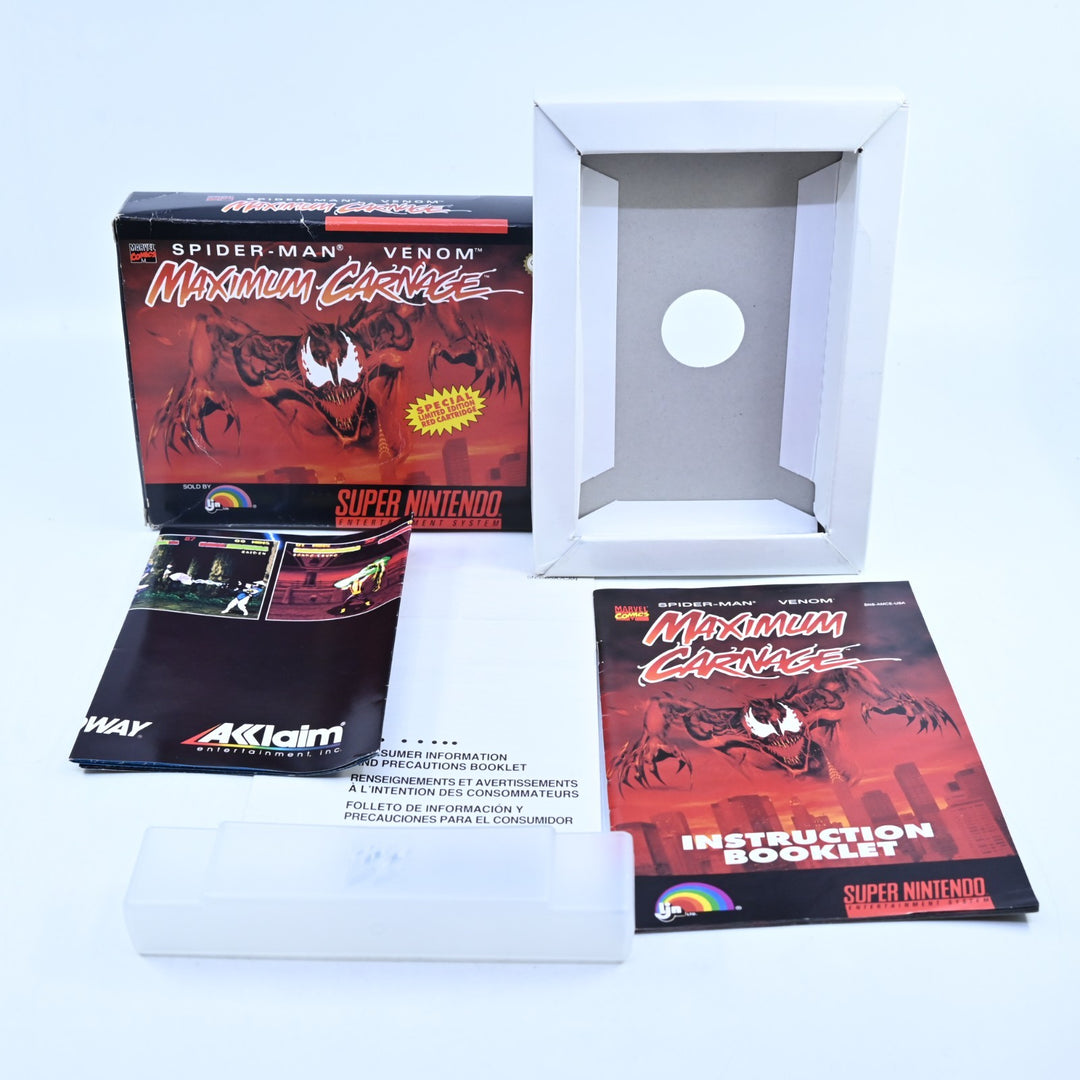 Spider-Man and Venom: Maximum Carnage - READ DESCRIPTION - SNES Accessory NTSC
