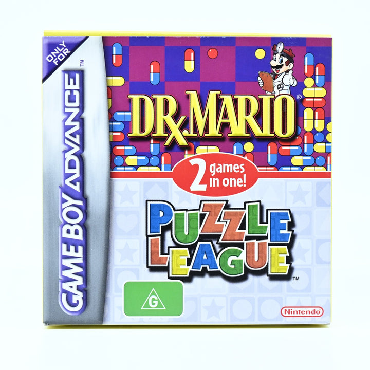 MINT! Dr. Mario & Puzzle League - Nintendo Gameboy Advance / GBA Boxed Game