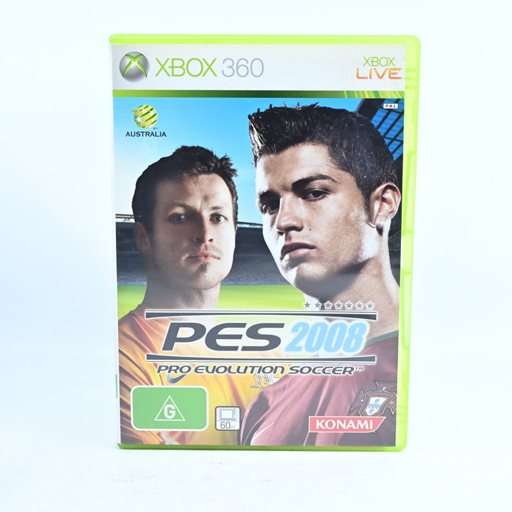 PES 2008 Pro Evolution Soccer - Xbox 360 Game + Manual - PAL - MINT DISC!