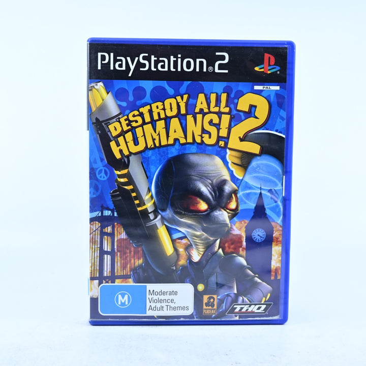 Destroy All Humans! 2 - Sony Playstation 2 / PS2 Game + Manual - PAL