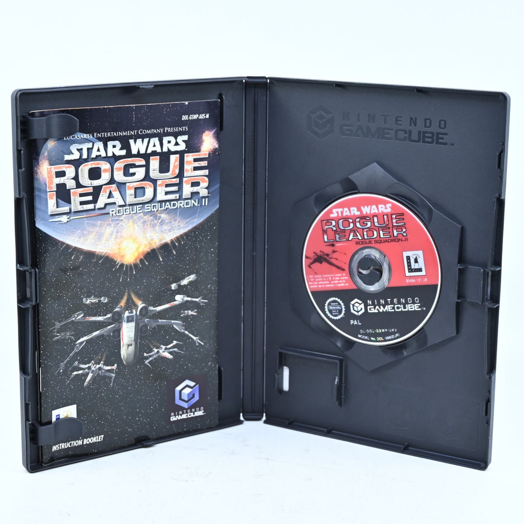 Star Wars Rogue Squadron II Rogue Leader - Nintendo Gamecube Game + Manual