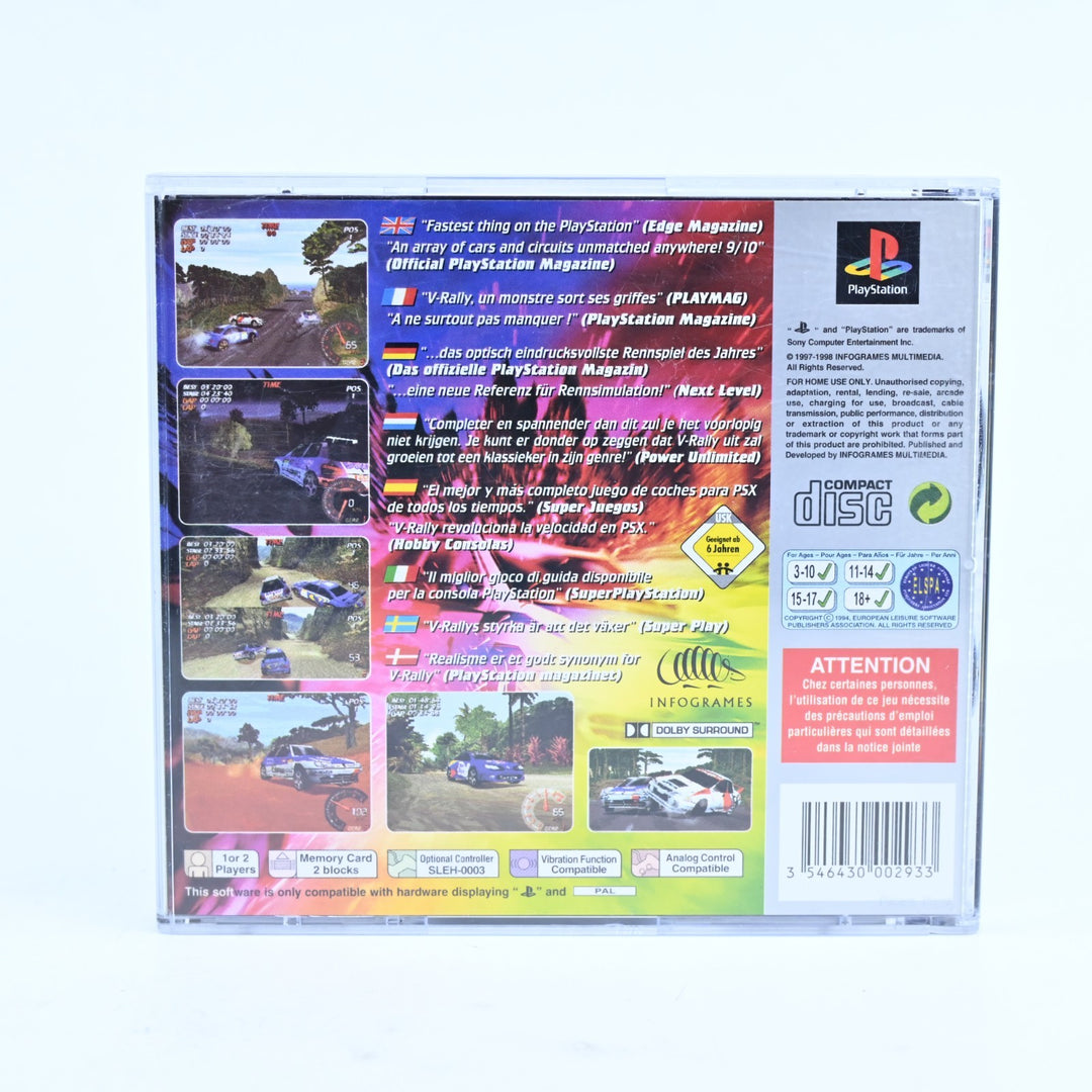V-Rally: Championship Edition - Sony Playstation 1 / PS1 Game + Manual - PAL