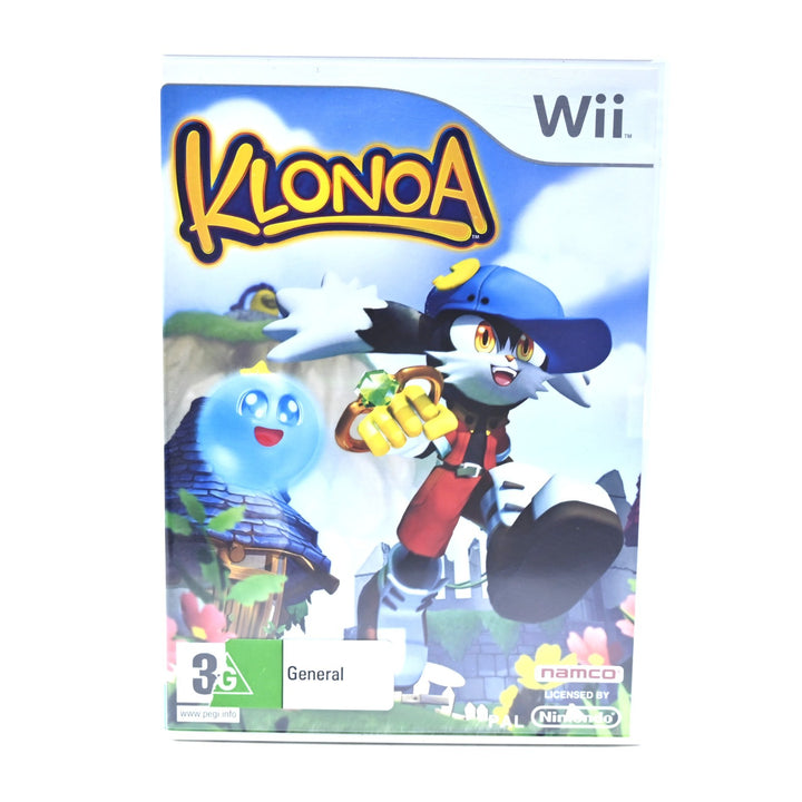 Klonoa - Nintendo Wii Game + Manual - PAL - MINT DISC!
