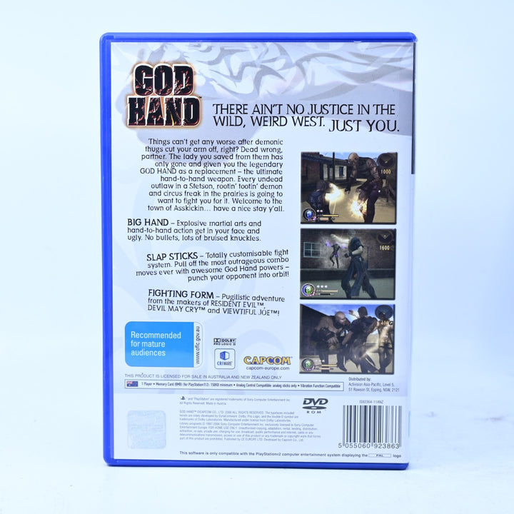 God Hand - Sony Playstation 2 / PS2 Game + Manual - PAL - MINT DISC!