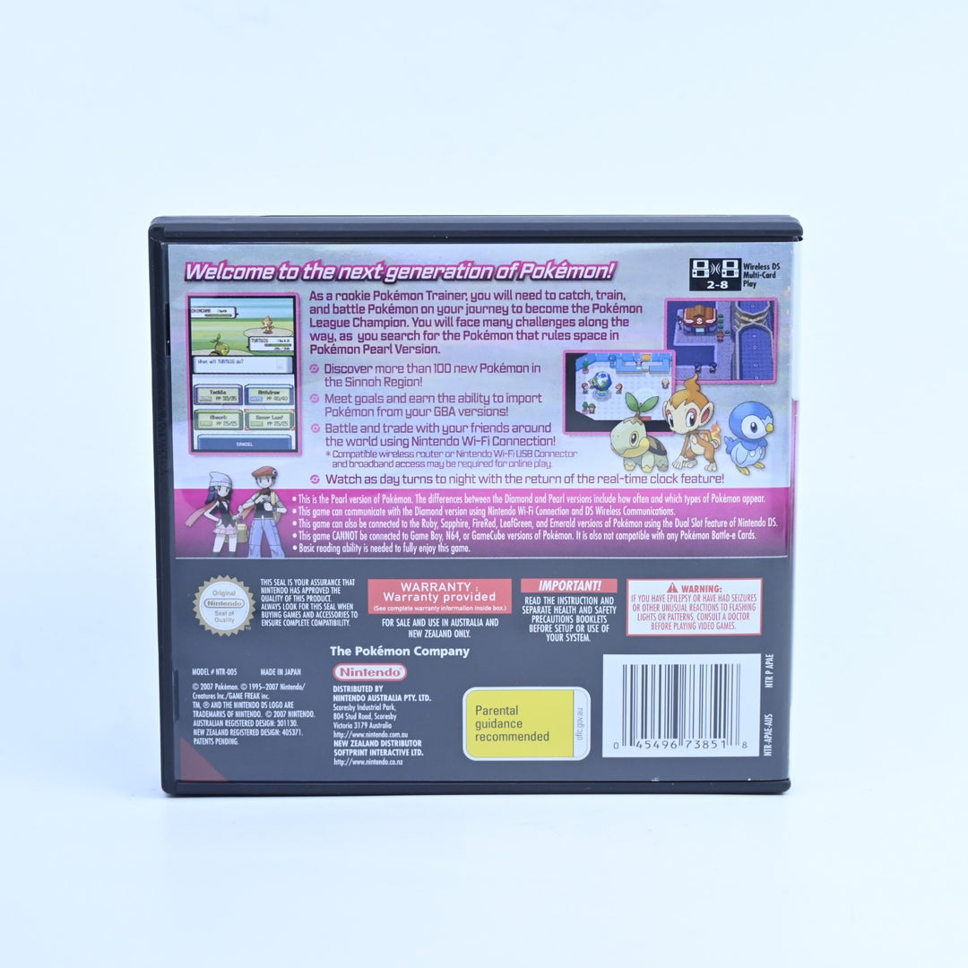 Pokemon Pearl - Nintendo DS Game - PAL + Manual - FREE POST!