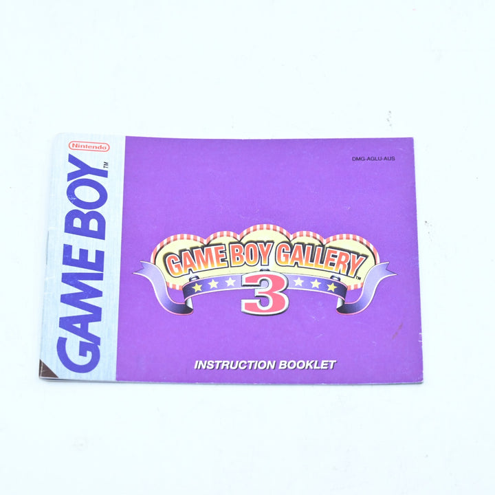 Gameboy Gallery 3 Manual - Nintendo Gameboy Accessory - FREE POST!