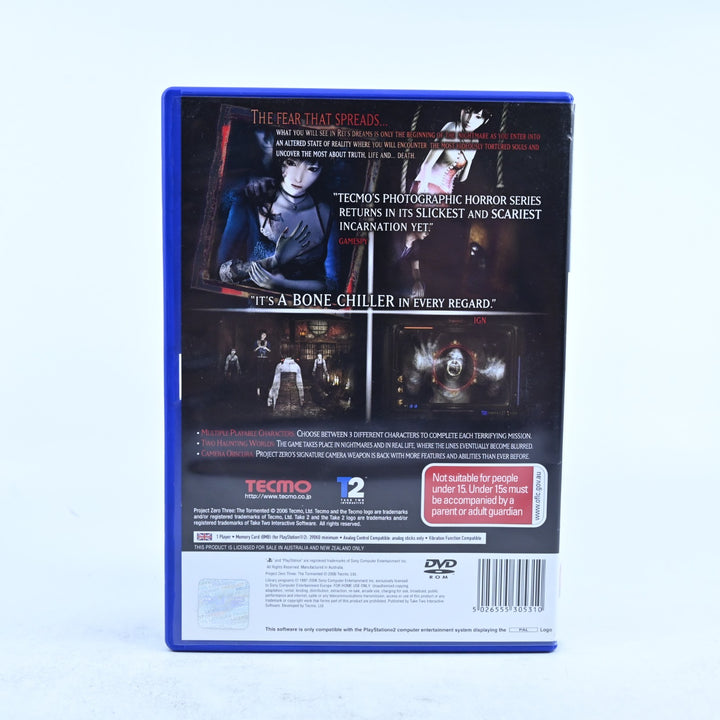 Project Zero 3: The Tormented - Sony Playstation 2 / PS2 Game + Manual - PAL
