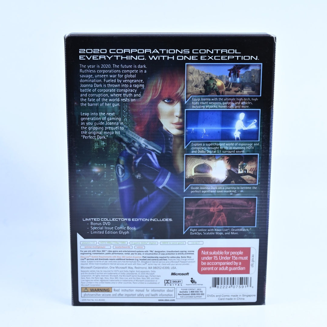 Perfect Dark Zero: Limited Collectors Edition - Xbox 360 Game + Manual - PAL