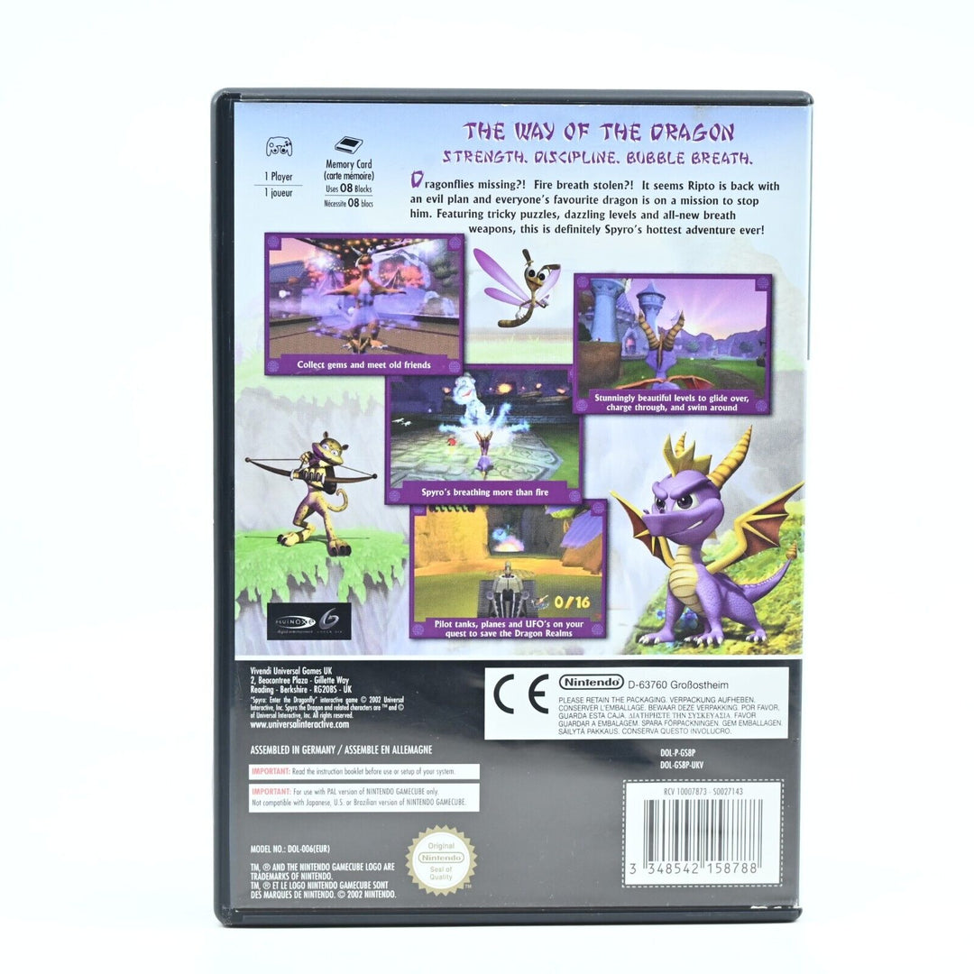 Spyro: Enter the Dragonfly - Nintendo Gamecube Game + Manual - PAL - FREE POST!