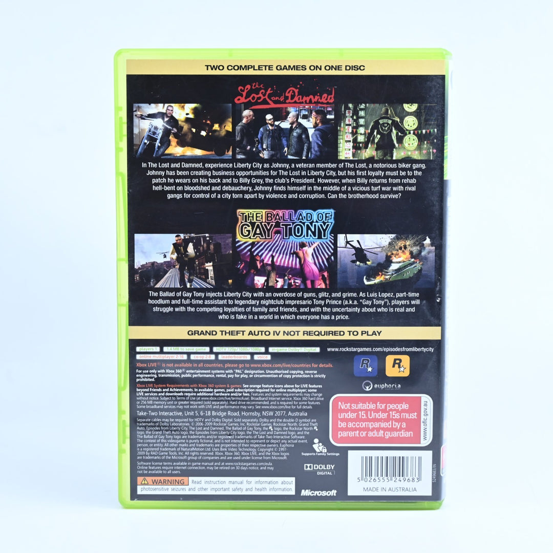 Grand Theft Auto: Episodes From Liberty City - Xbox 360 Game - PAL - FREE POST!