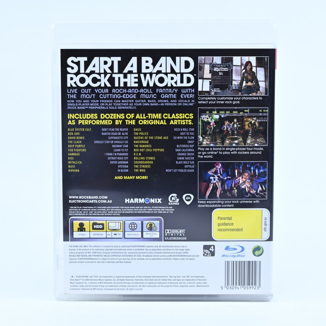 Rock Band - Sony Playstation 3 / PS3 Game + Manual - FREE POST!