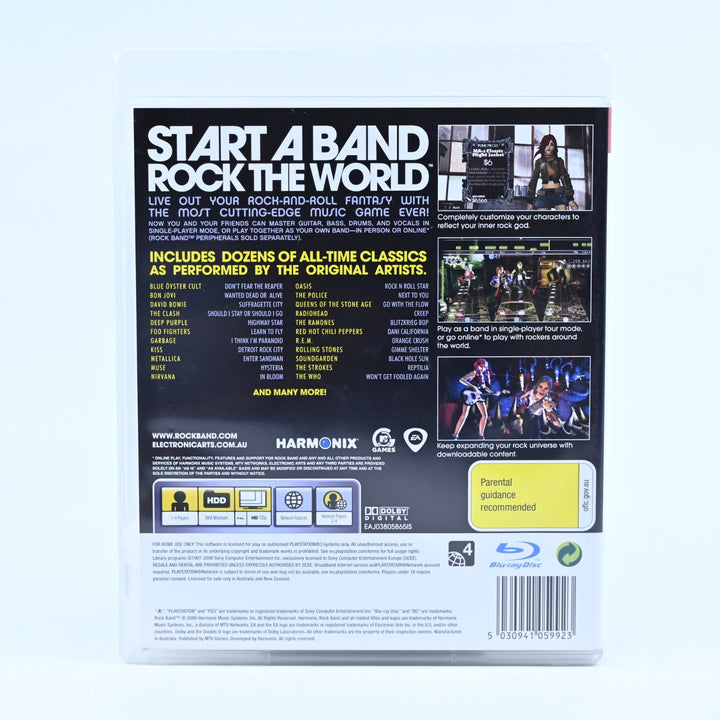 Rock Band - Sony Playstation 3 / PS3 Game + Manual - FREE POST!