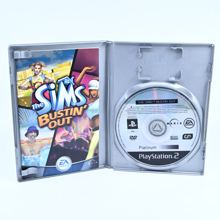 The Sims Bustin' Out - Sony Playstation 2 / PS2 Game + Manual - PAL - MINT DISC!