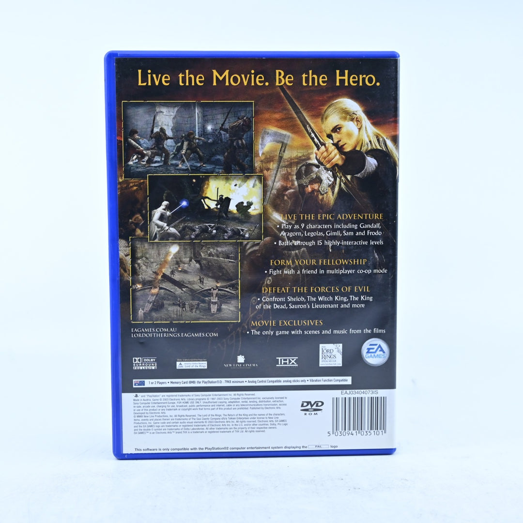 The Lord of the Rings: The Return of the King - PS2 Game + Manual - PAL