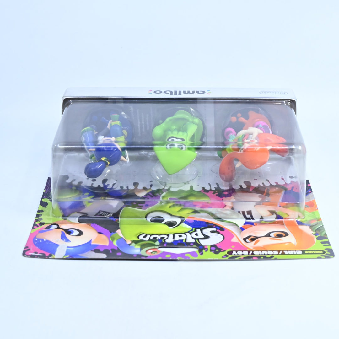 SEALED! Inkling Girl/Squid/Boy Amiibo Set - Splatoon - Toy - FREE POST!