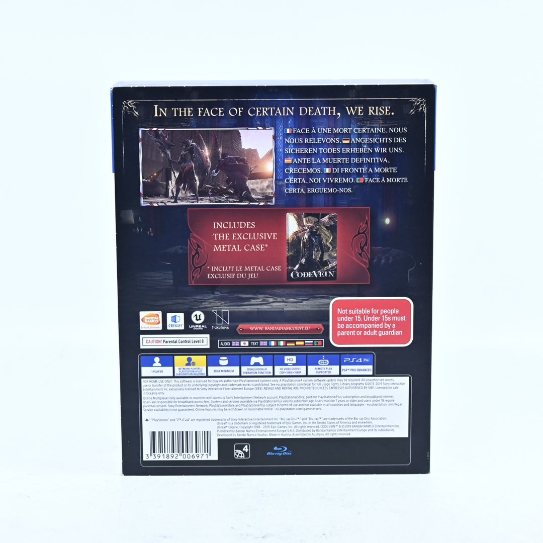Code Vein Day One Edition - Sony Playstation 4 / PS4 Game + Steelbook