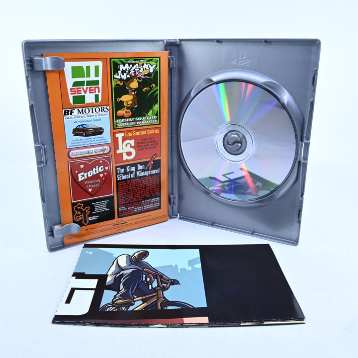 Grand Theft Auto: San Andreas - Sony Playstation 2 / PS2 Game + Manual + Map