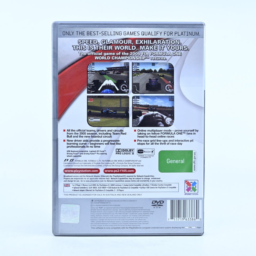 Formula 1 05 - Sony Playstation 2 / PS2 Game + Manual - PAL