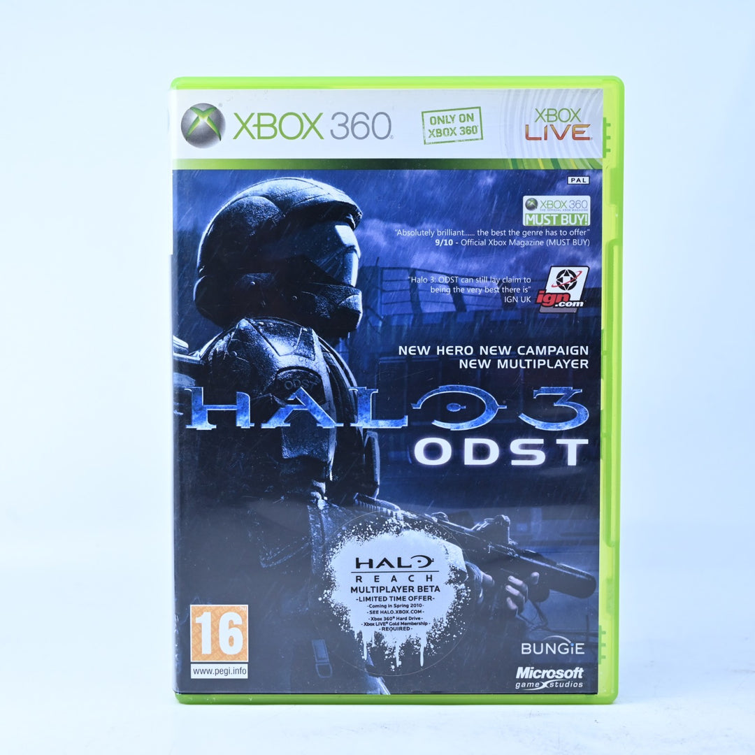 Halo 3 ODST - Xbox 360 Game + Manual - PAL - MINT DISC!