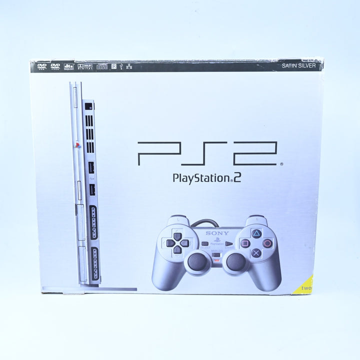 Silver Sony Playstation 2 / PS2 Slim Boxed Console - AUS PAL - FREE POST!