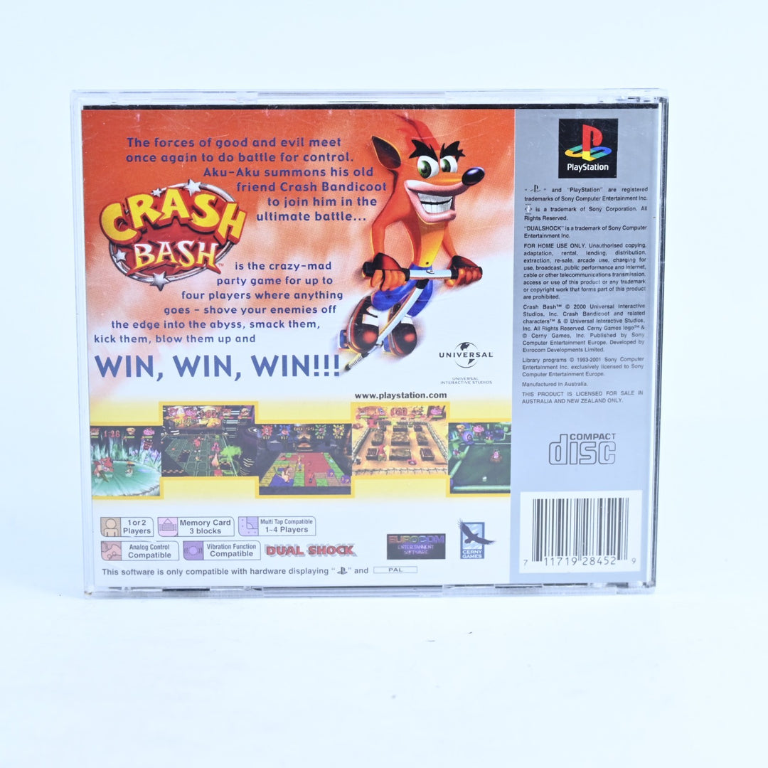 Crash Bash - Sony Playstation 1 / PS1 Game + Manual - PAL - MINT DISC!
