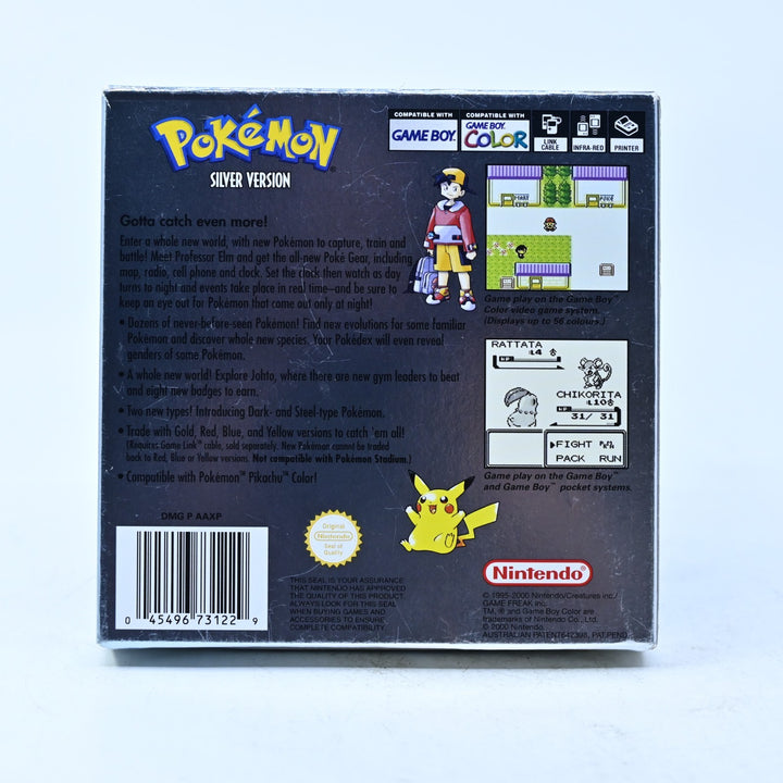 Pokemon Silver Version - Nintendo Gameboy Color Boxed Game - PAL - NEW BATTERY!