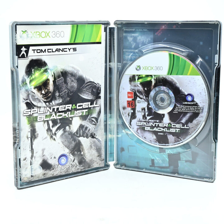 Tom Clancy's Splinter Cell Blacklist - Steelbook - Xbox 360 Game + Manual - PAL