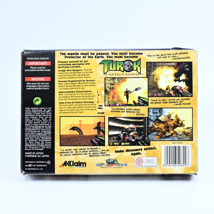 Turok: Dinosaur Hunter - N64 / Nintendo 64 Boxed Game - PAL - FREE POST!