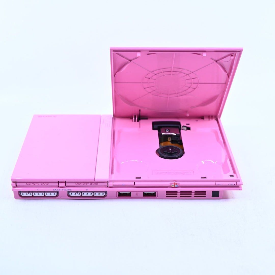 Pink Sony Playstation 2/ PS2 Slim Console - AUS PAL + HDMI + CONVERTER FREE POST