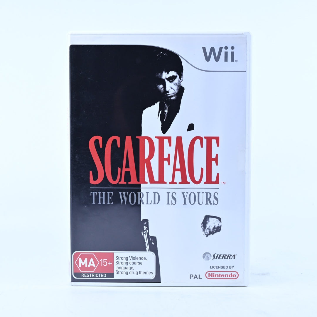 Scarface: The World Is Yours - Nintendo Wii Game + Manual - PAL - MINT DISC!