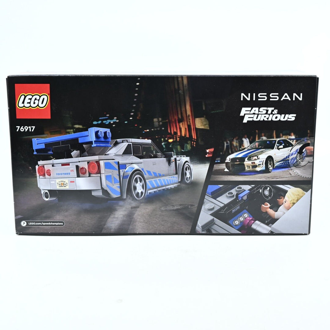 SEALED LEGO 76917 2 Fast 2 Furious Nissan Skyline GT-R (R34) Speed Champions Toy