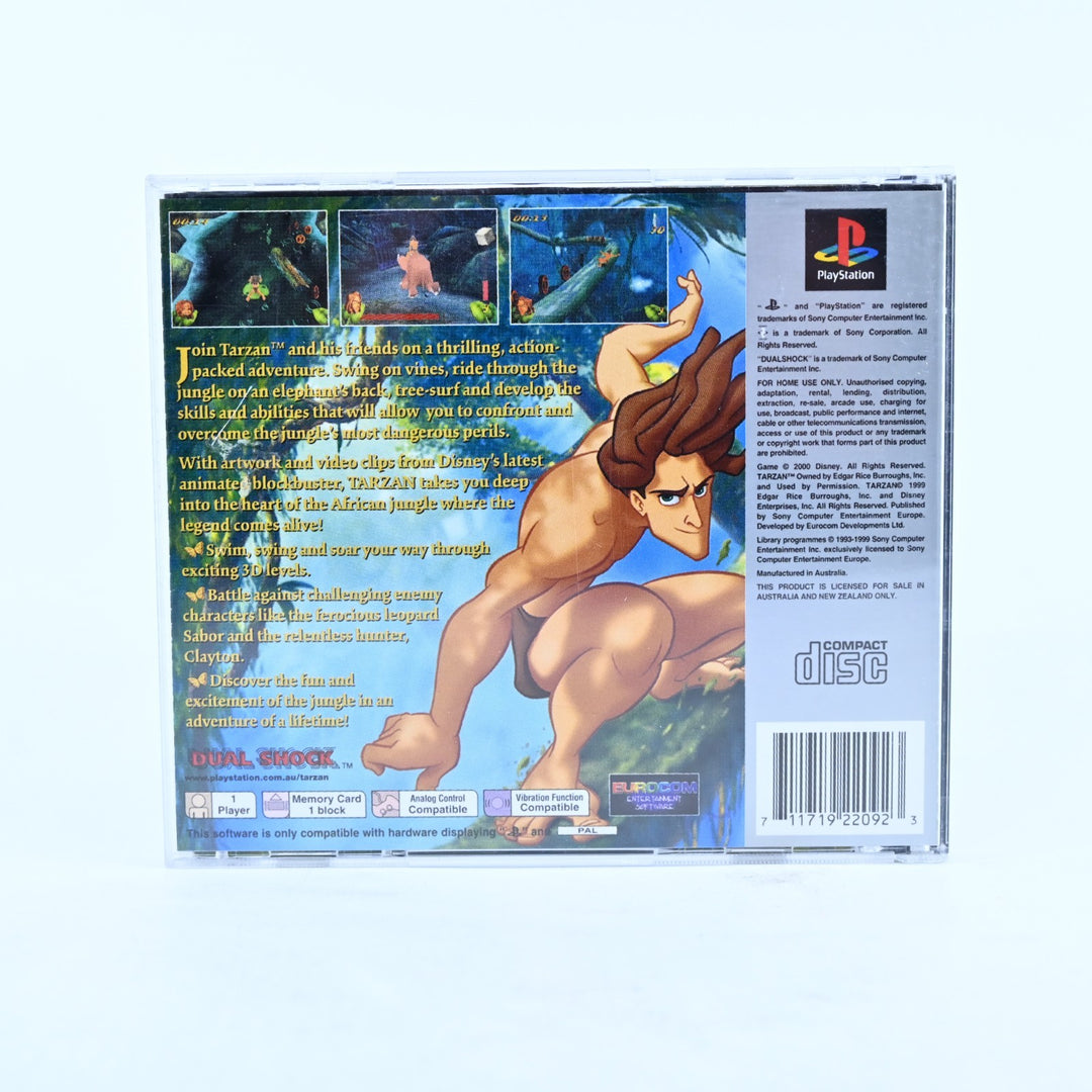 Disney's Tarzan - Sony Playstation 1 / PS1 Game + Manual - PAL - MINT DISC!
