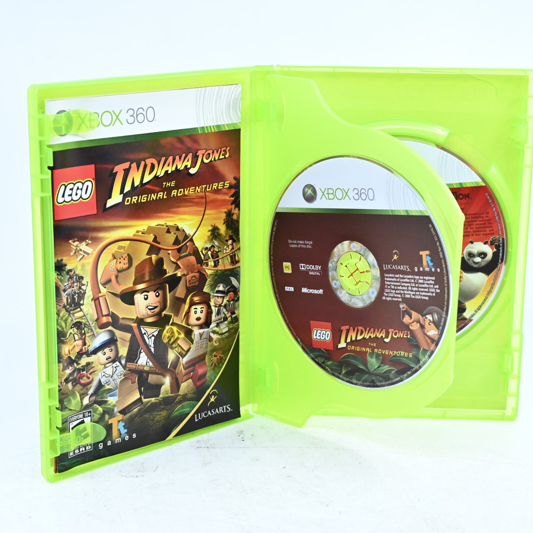 LEGO Indiana Jones & Kung Fu Panda Double Pack - Xbox 360 Game + Manual - PAL