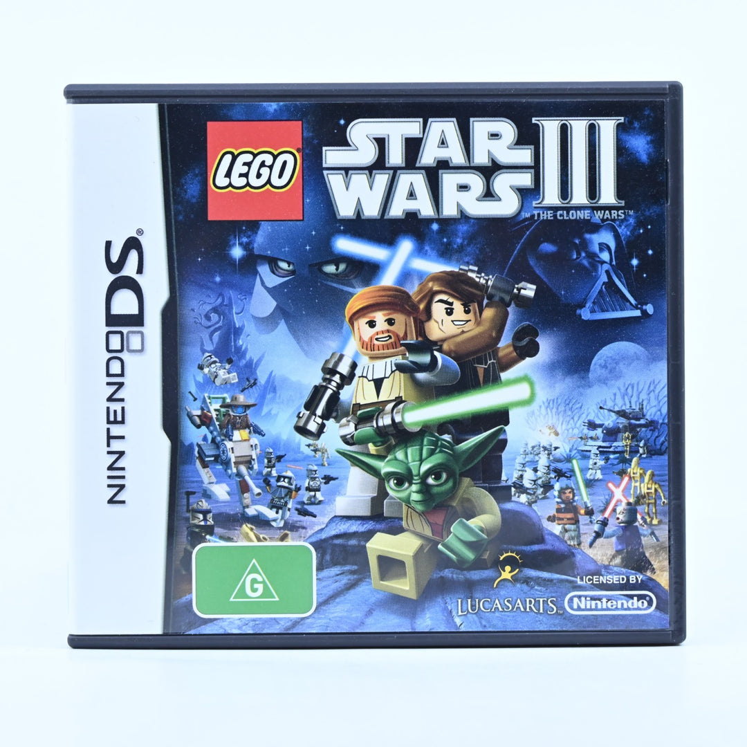 LEGO Star Wars III 3: The Clone Wars - Nintendo DS Game - PAL + Manual