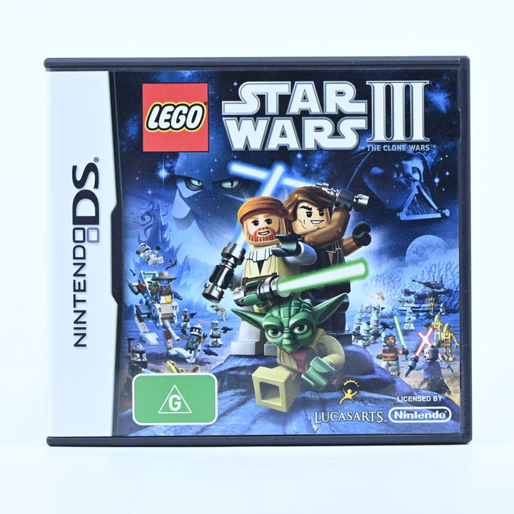 LEGO Star Wars III 3: The Clone Wars - Nintendo DS Game - PAL + Manual