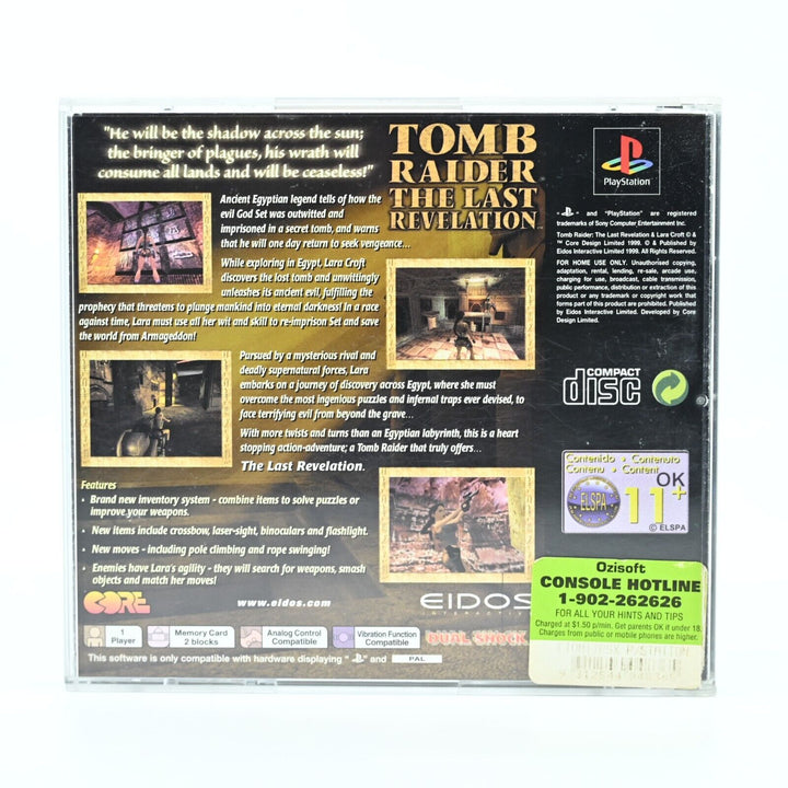 Tomb Raider The Last Revelation - Sony Playstation Game - MINT DISC!