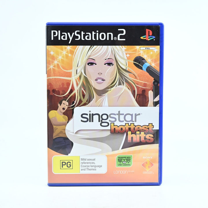 Singstar Hottest Hits - Sony Playstation 2 / PS2 Game + Manual - PAL - MINT DISC