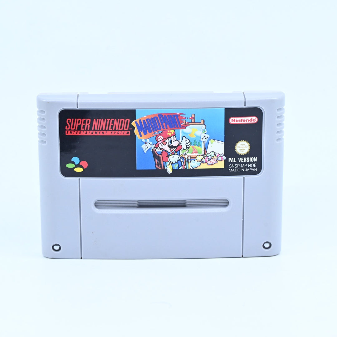 Mario Paint - Game with Mouse Pad and Mouse - Super Nintendo / SNES Accessory