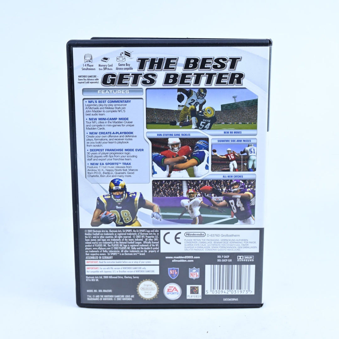 Madden NFL 2003 - Nintendo Gamecube Game + Manual - PAL - FREE POST!