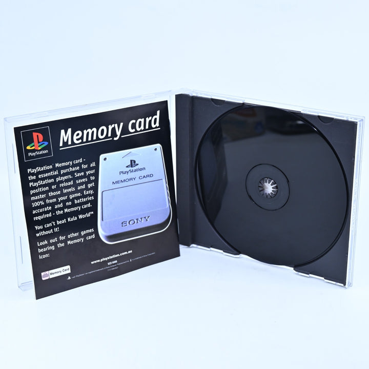 Kula World - Sony Playstation 1 / PS1 Game + Manual - PAL - MINT DISC!