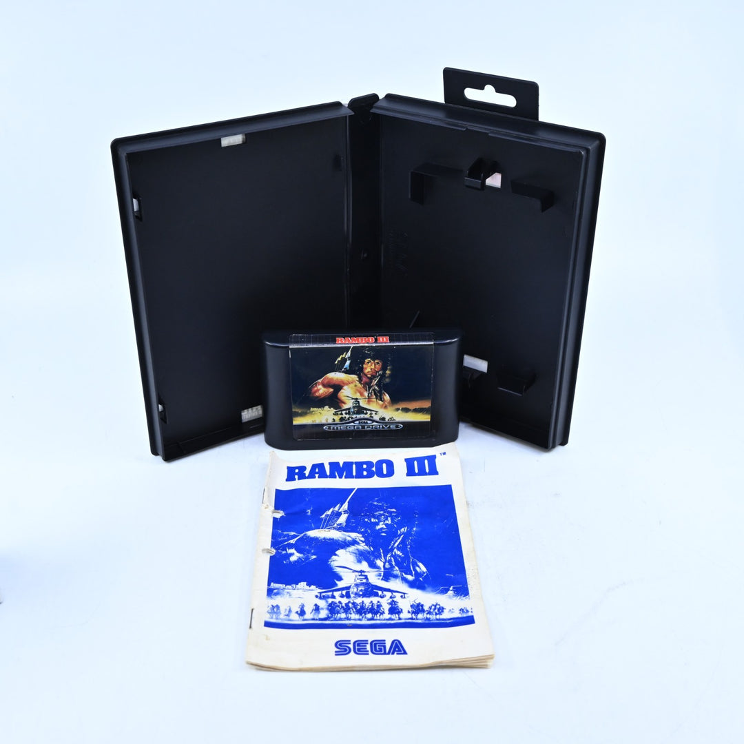 Rambo III 3 - Sega Mega Drive Game + Manual - PAL - FREE POST!
