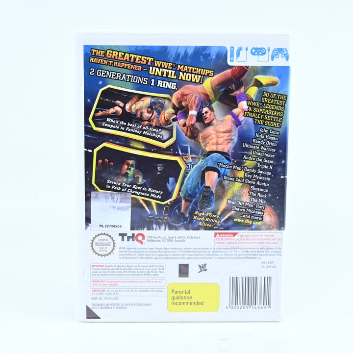 WWE All Stars - Nintendo Wii Game + Manual - PAL - MINT DISC!