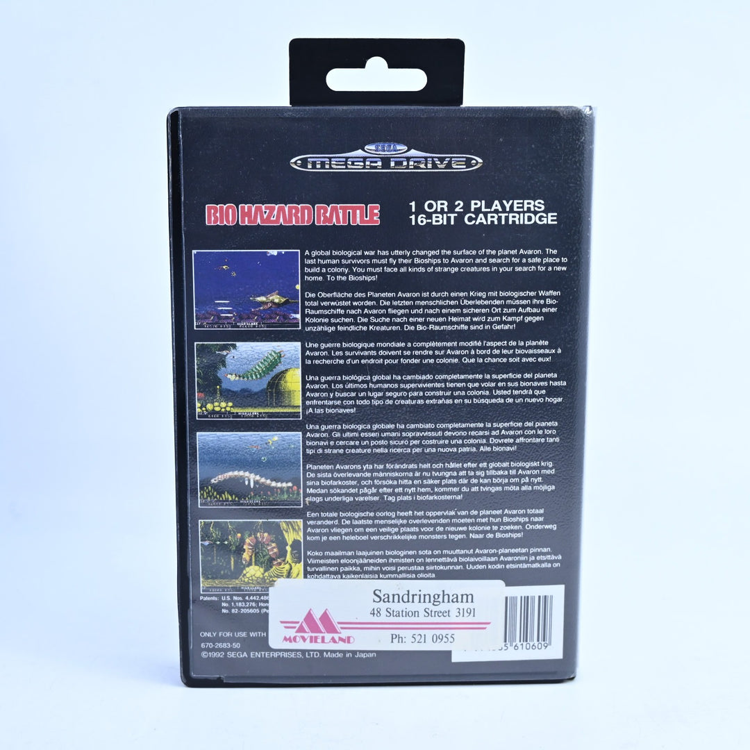 Bio Hazard Battle - Sega Mega Drive Game + Manual - PAL - FREE POST!