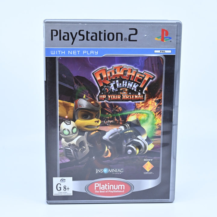 Ratchet & Clank 3: Up Your Arsenal - Sony Playstation 2 / PS2 Game + Manual