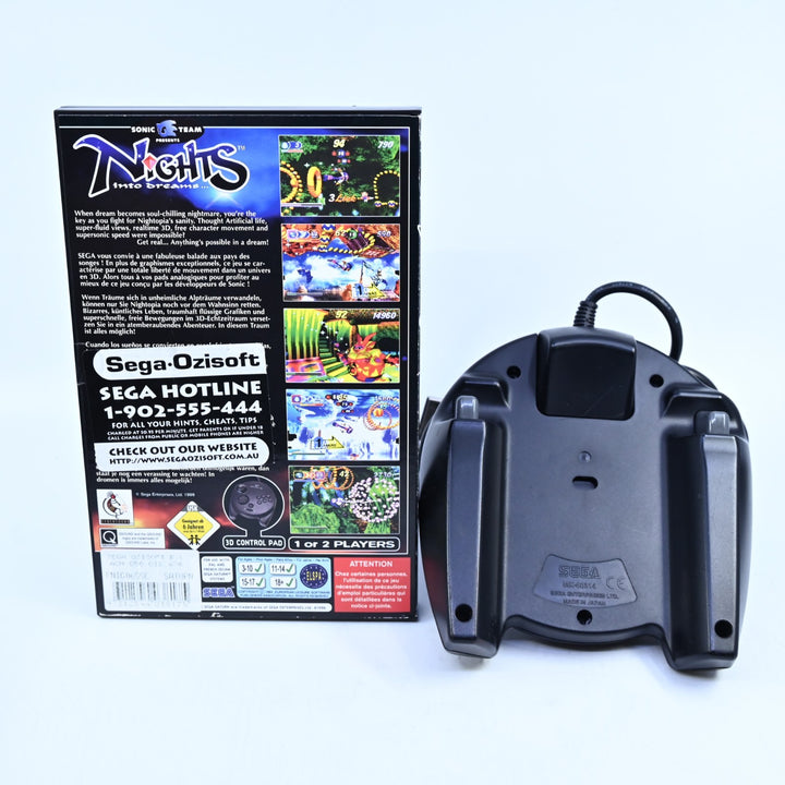 Nights Into Dreams - With 3D Control Pad - Sega Saturn Game + Manual - PAL