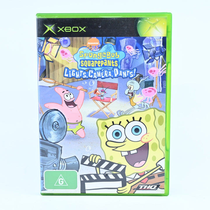 SpongeBob SquarePants: Lights, Camera, Pants! - Original Xbox Game + Manual