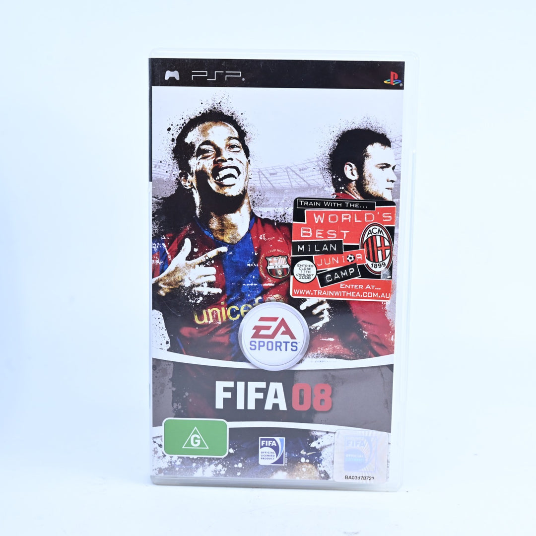FIFA 08 - Sony PSP Game + Manual - FREE POST!
