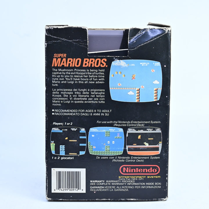 Super Mario Bros. - 5 Screw - NES Boxed Game + Manual - PAL - FREE POST!