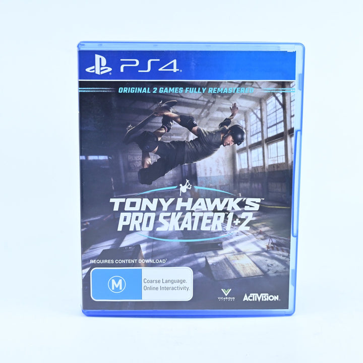 Tony Hawk's Pro Skater 1 + 2 - Sony Playstation 4 / PS4 Game - MINT DISC!